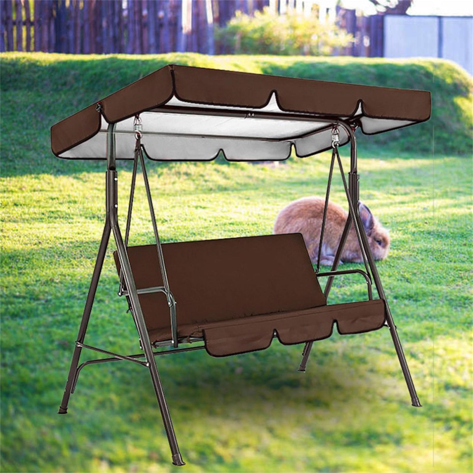 Sales Today Clearance! Bifavgk Swing Water Proof Cover Swing Canopy Cover And Garden Chair Outdoor Sunscreen(Top 142*120*18Cm+Seat 150*50*10Cm) Patio Furniture Covers Blackout Window Cover Green